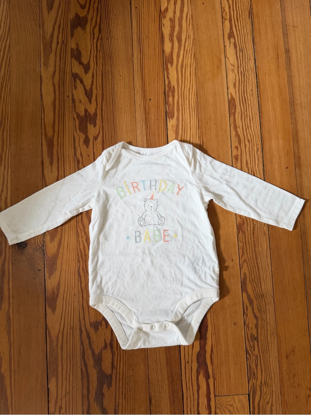 Baby Gap Birthday Babe Bear Bodysuit 6-12M First Favorites